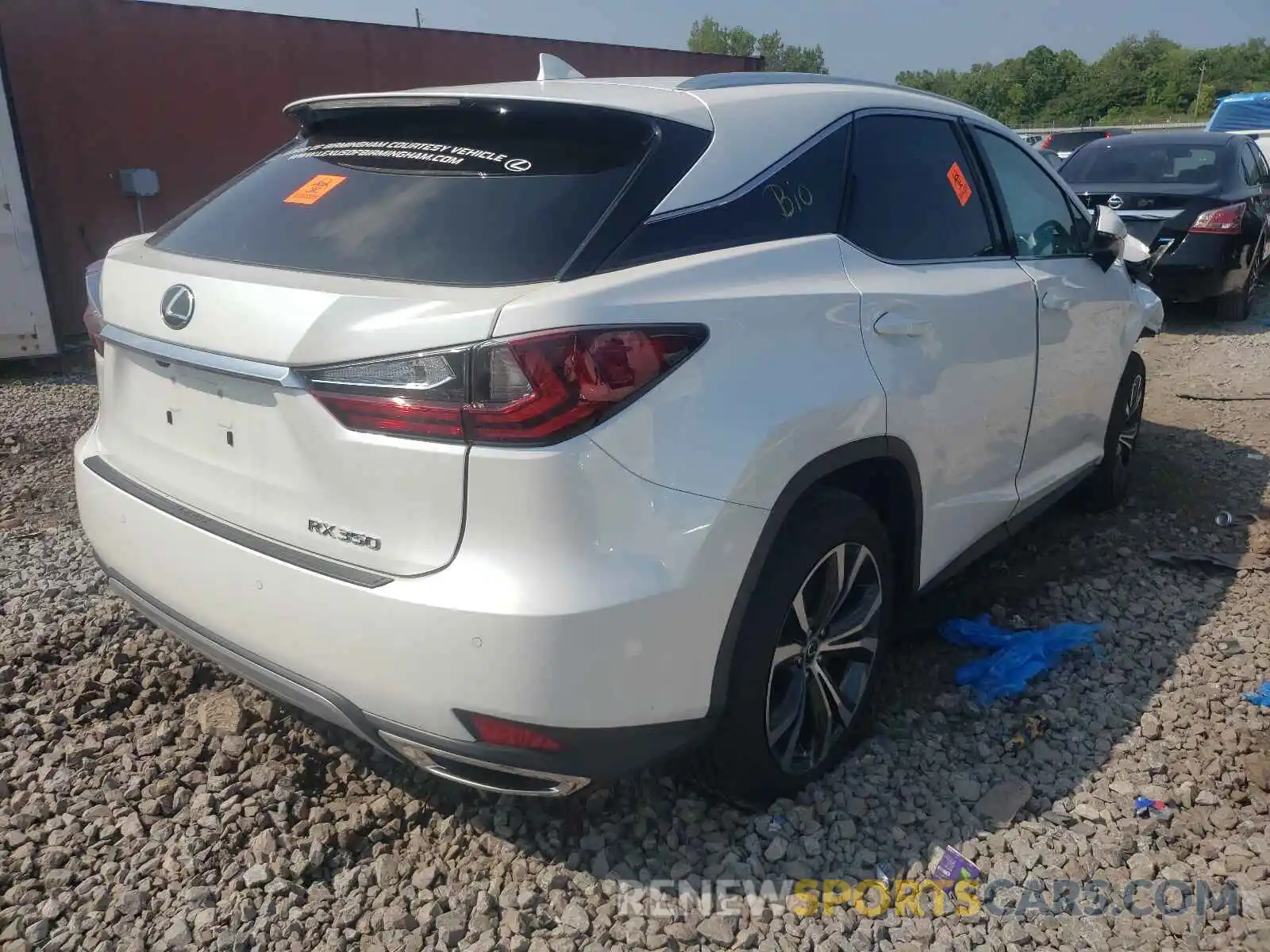 4 Фотография поврежденного автомобиля 2T2HZMAA6MC186805 LEXUS RX350 2021