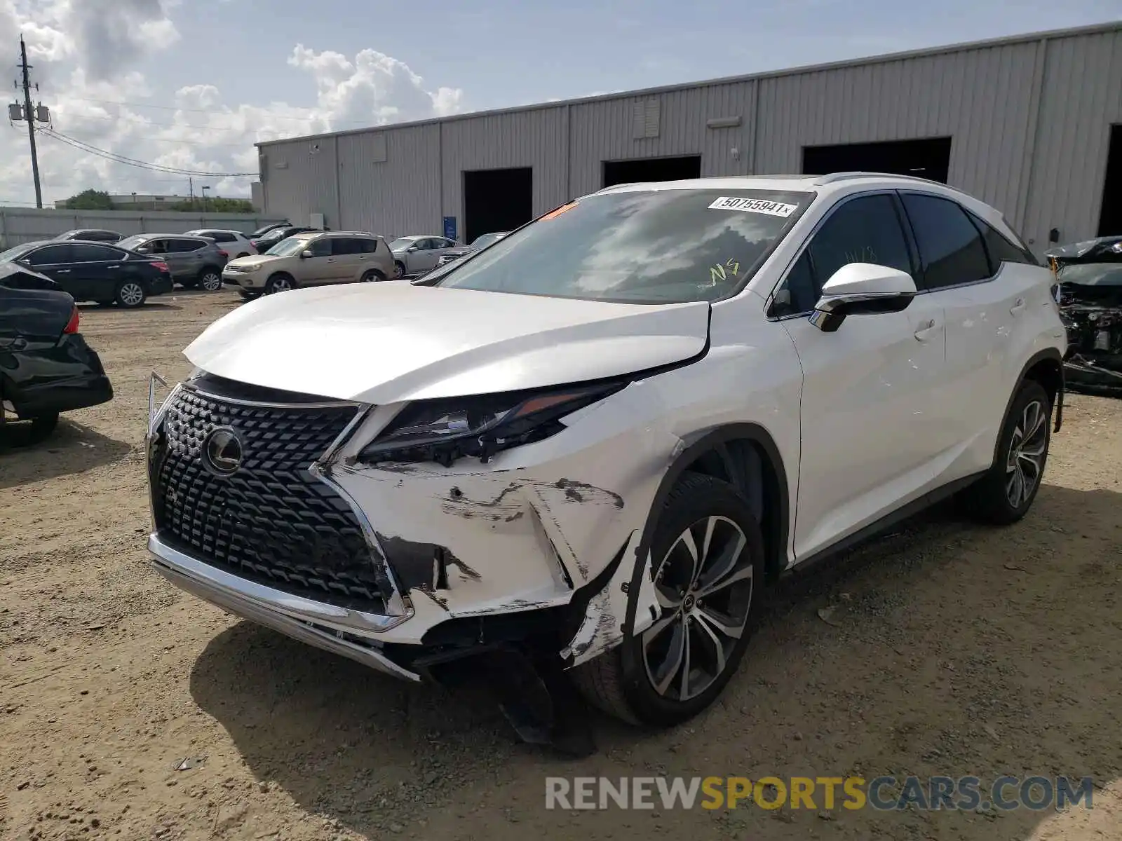 2 Photograph of a damaged car 2T2HZMAA6MC188022 LEXUS RX350 2021