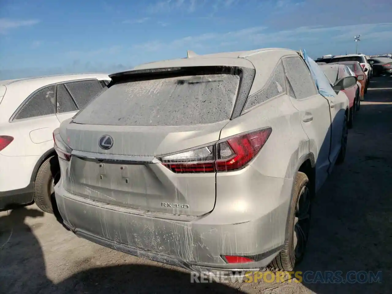 4 Фотография поврежденного автомобиля 2T2HZMAA7MC184576 LEXUS RX350 2021