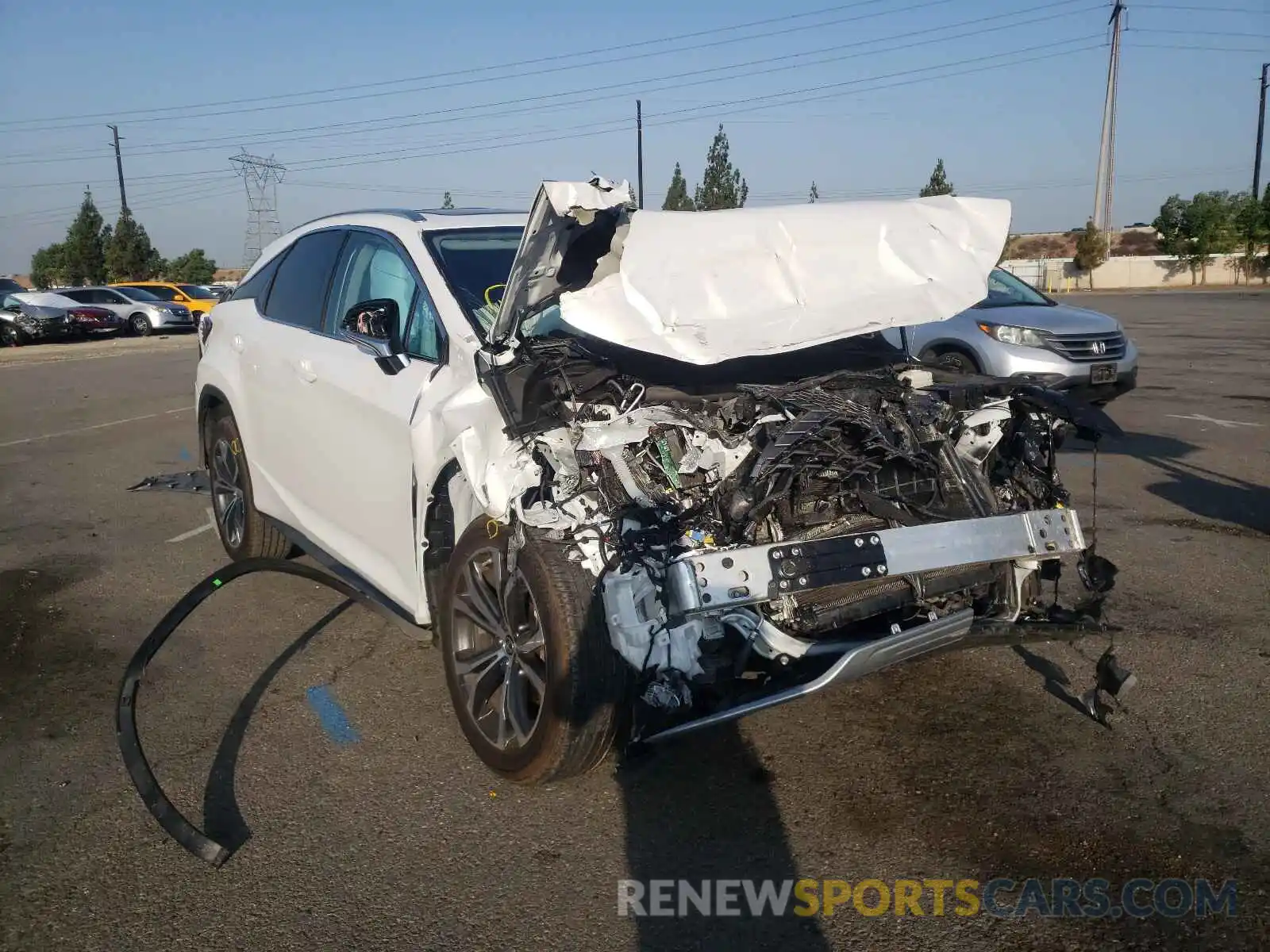 1 Photograph of a damaged car 2T2HZMAA7MC196971 LEXUS RX350 2021