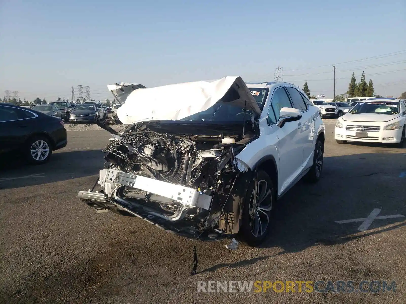 2 Photograph of a damaged car 2T2HZMAA7MC196971 LEXUS RX350 2021