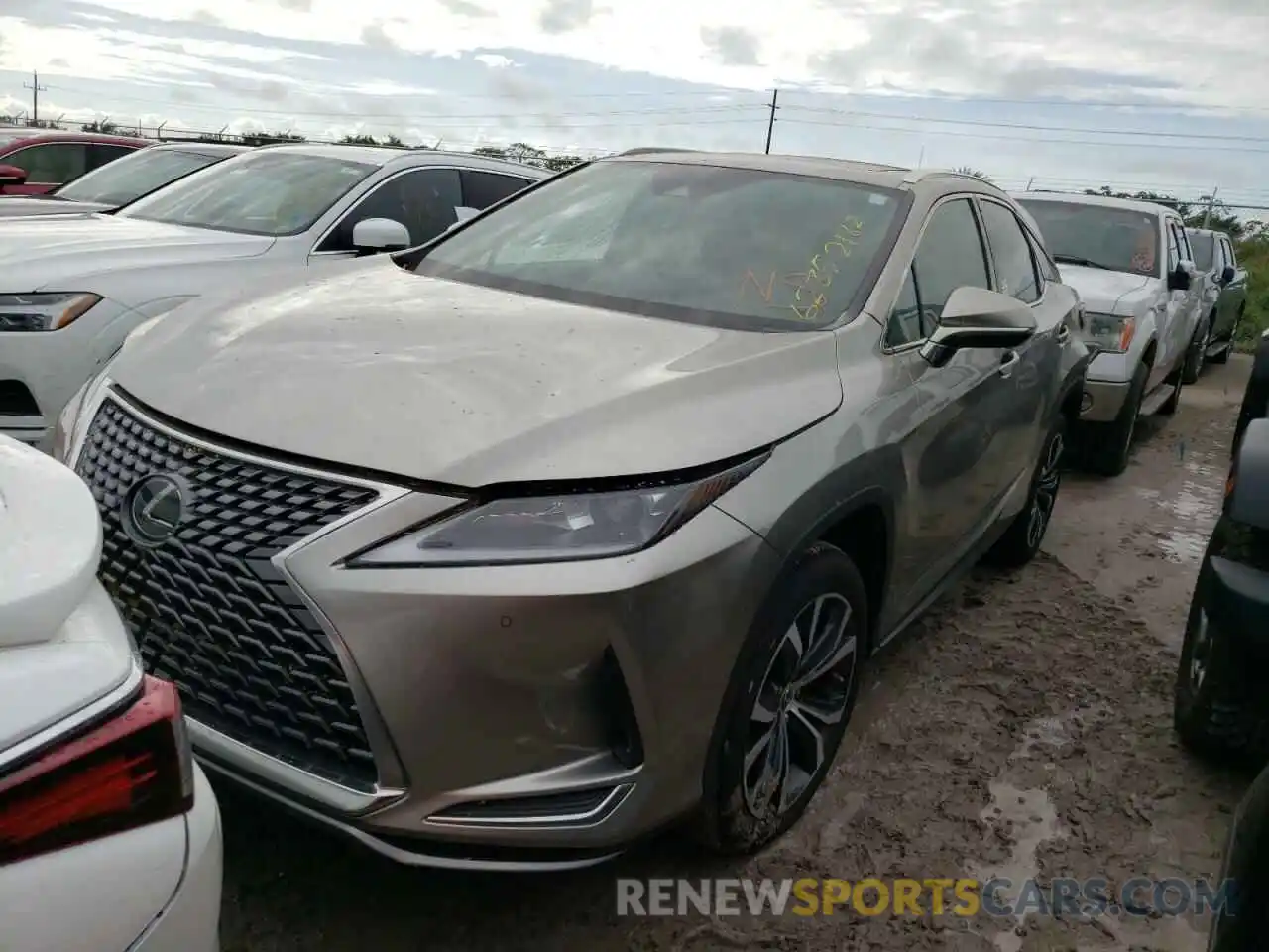 2 Photograph of a damaged car 2T2HZMAA7MC205944 LEXUS RX350 2021