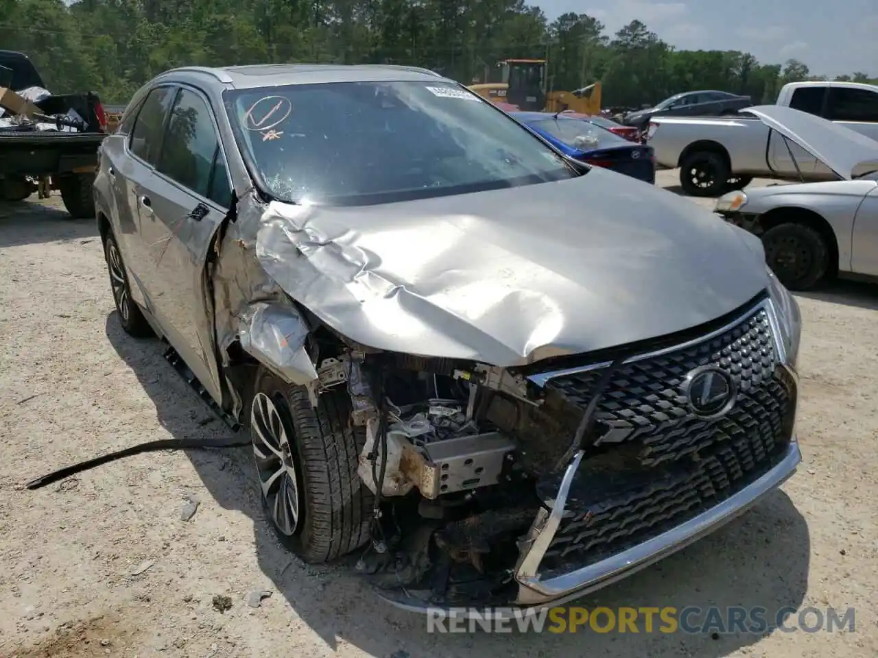 1 Photograph of a damaged car 2T2HZMAA7MC208973 LEXUS RX350 2021