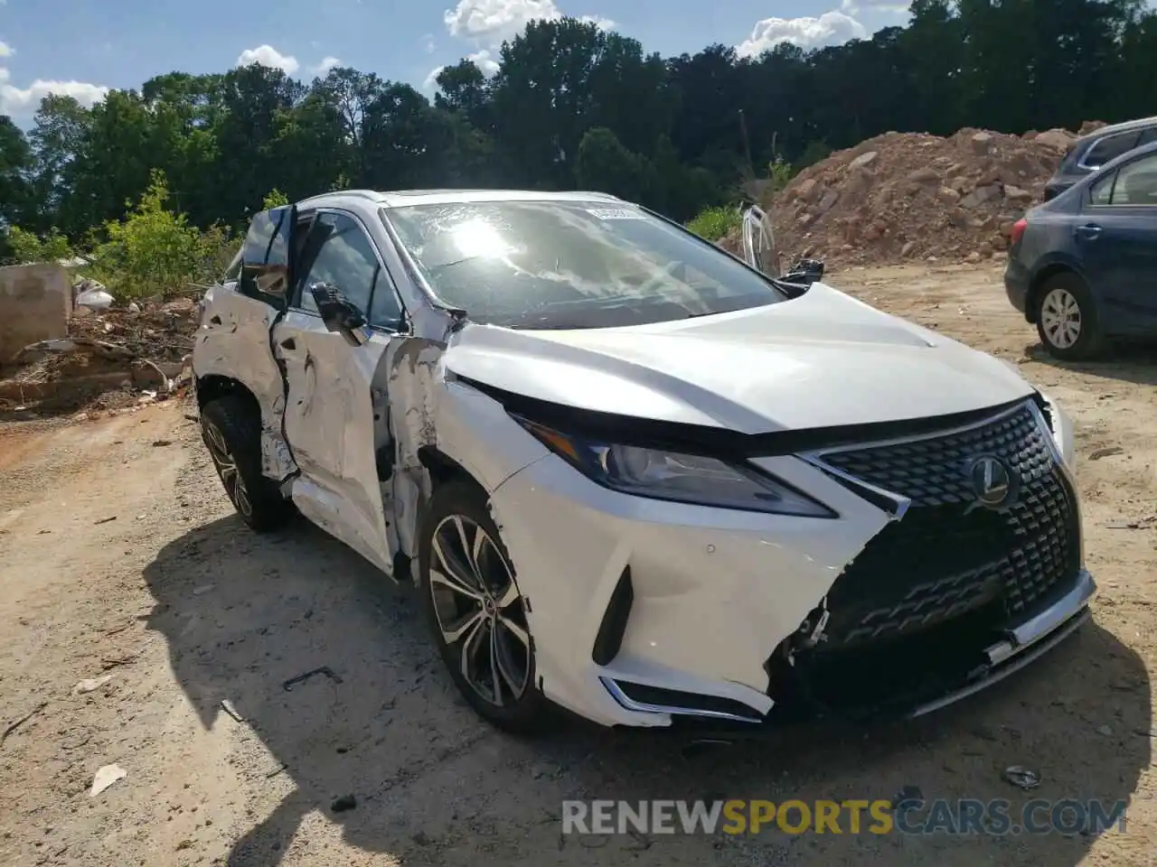 1 Photograph of a damaged car 2T2HZMAA8MC184926 LEXUS RX350 2021