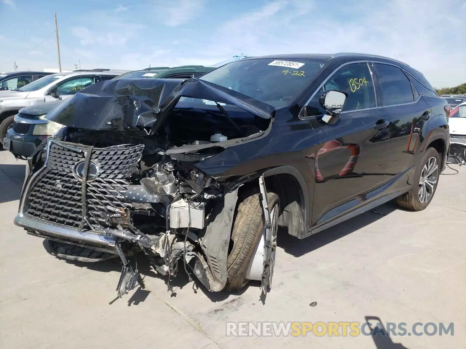 2 Photograph of a damaged car 2T2HZMAA8MC192914 LEXUS RX350 2021