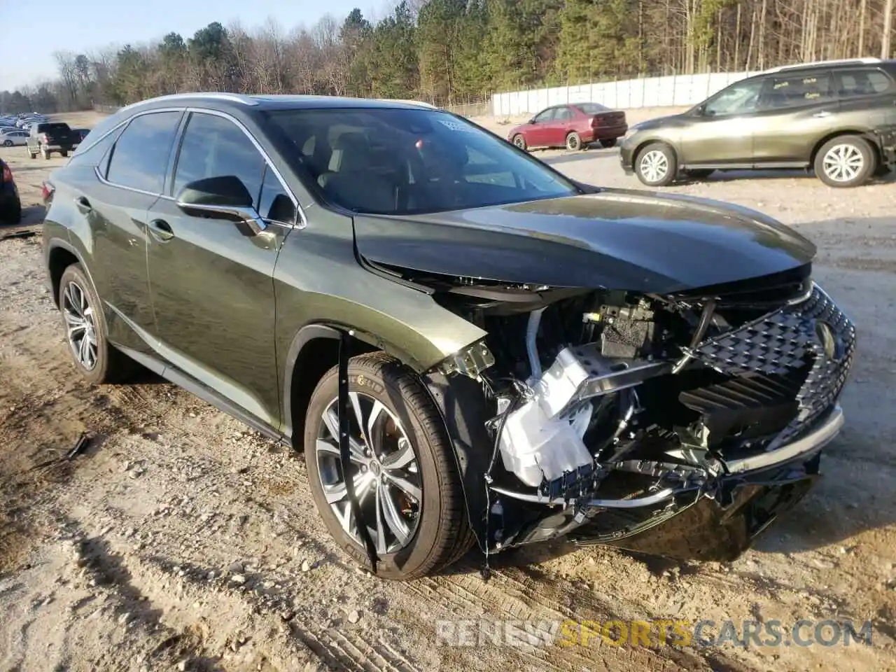 1 Photograph of a damaged car 2T2HZMAA8MC210327 LEXUS RX350 2021