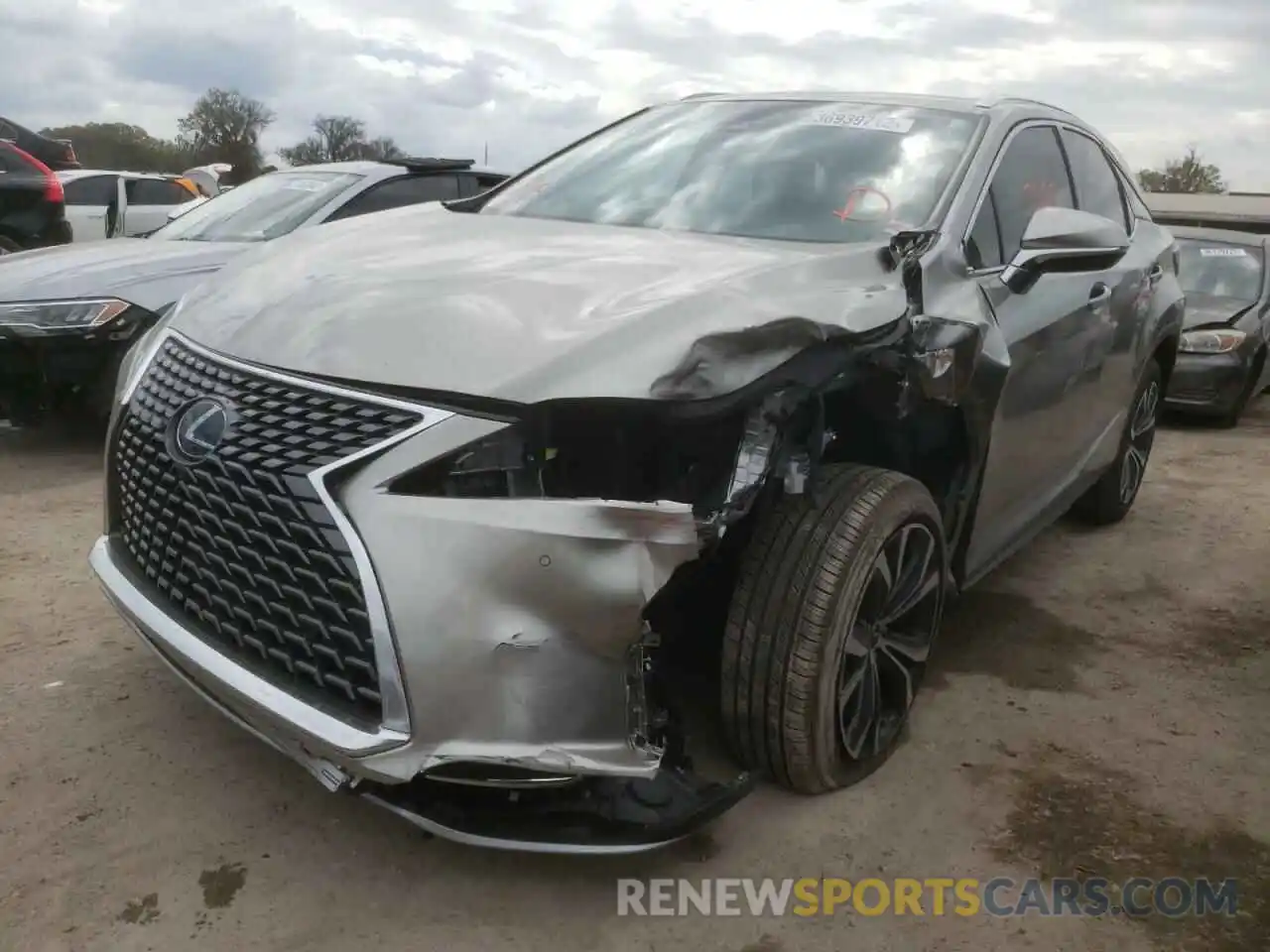 2 Фотография поврежденного автомобиля 2T2HZMAA8MC215236 LEXUS RX350 2021