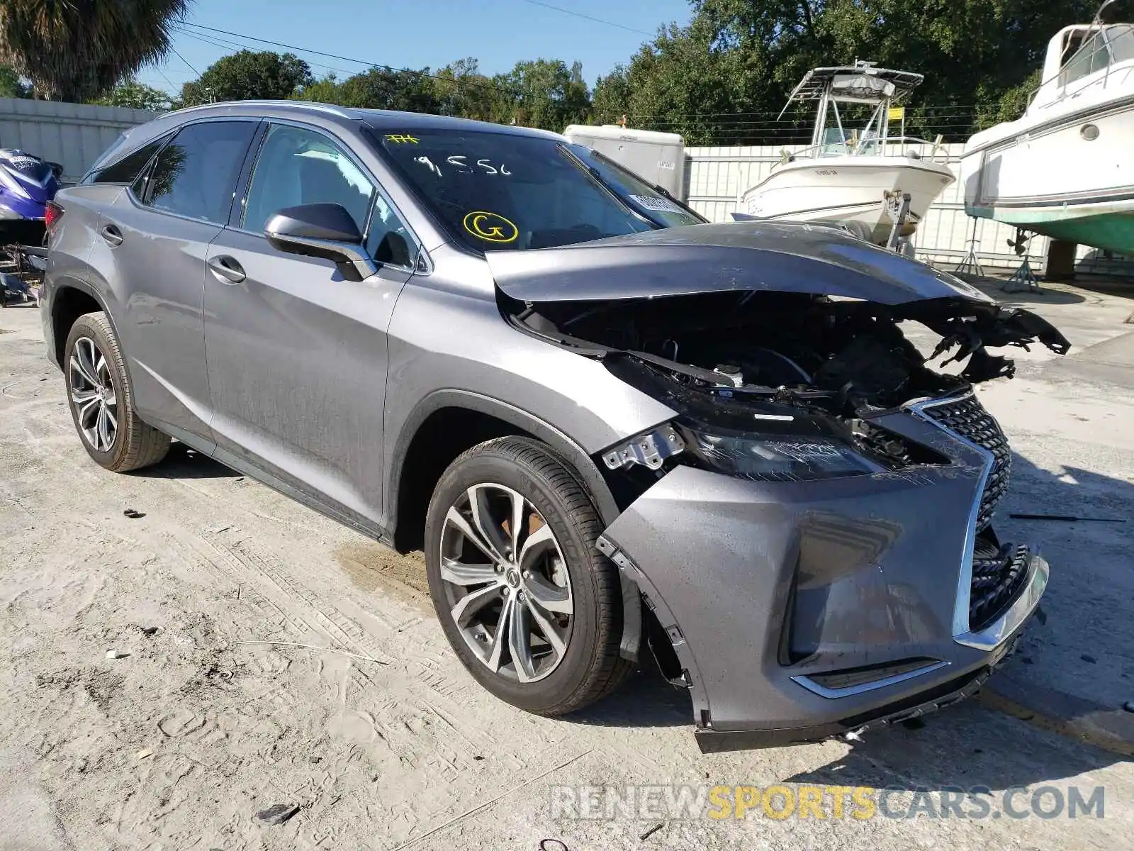 1 Photograph of a damaged car 2T2HZMAA9MC194834 LEXUS RX350 2021