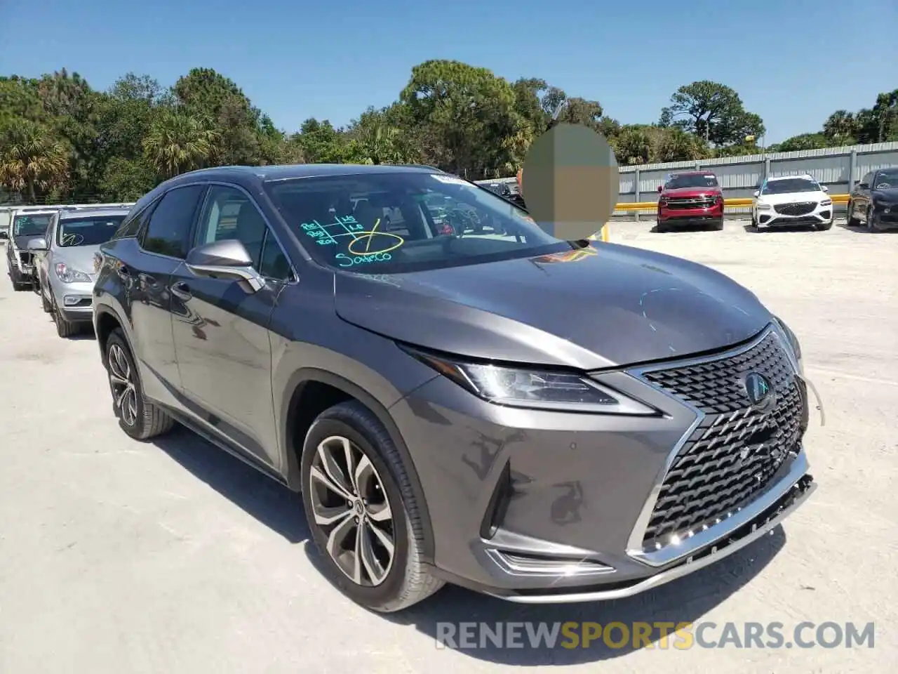 1 Photograph of a damaged car 2T2HZMAA9MC202723 LEXUS RX350 2021