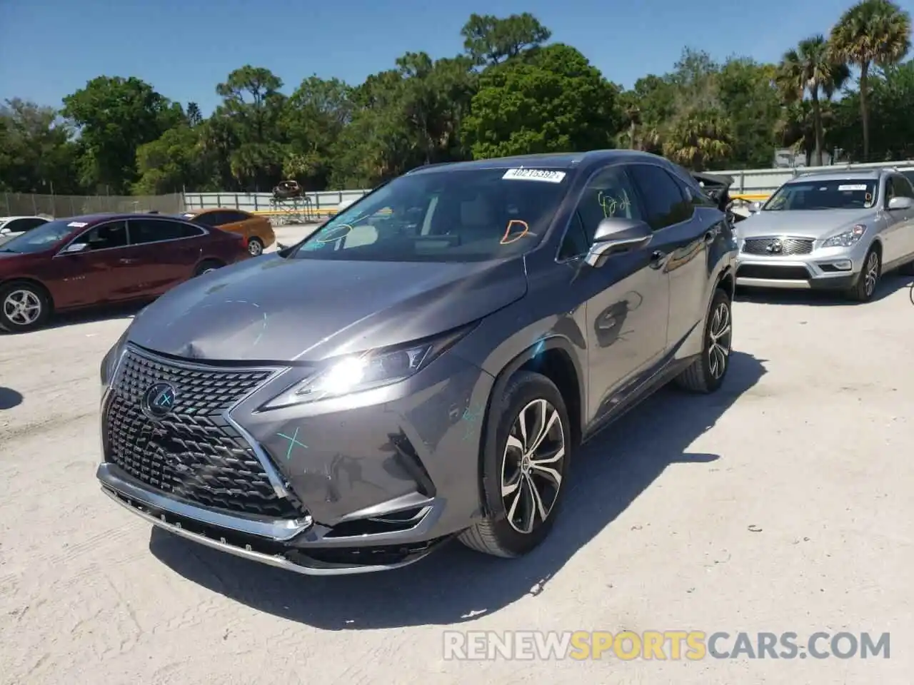 2 Photograph of a damaged car 2T2HZMAA9MC202723 LEXUS RX350 2021