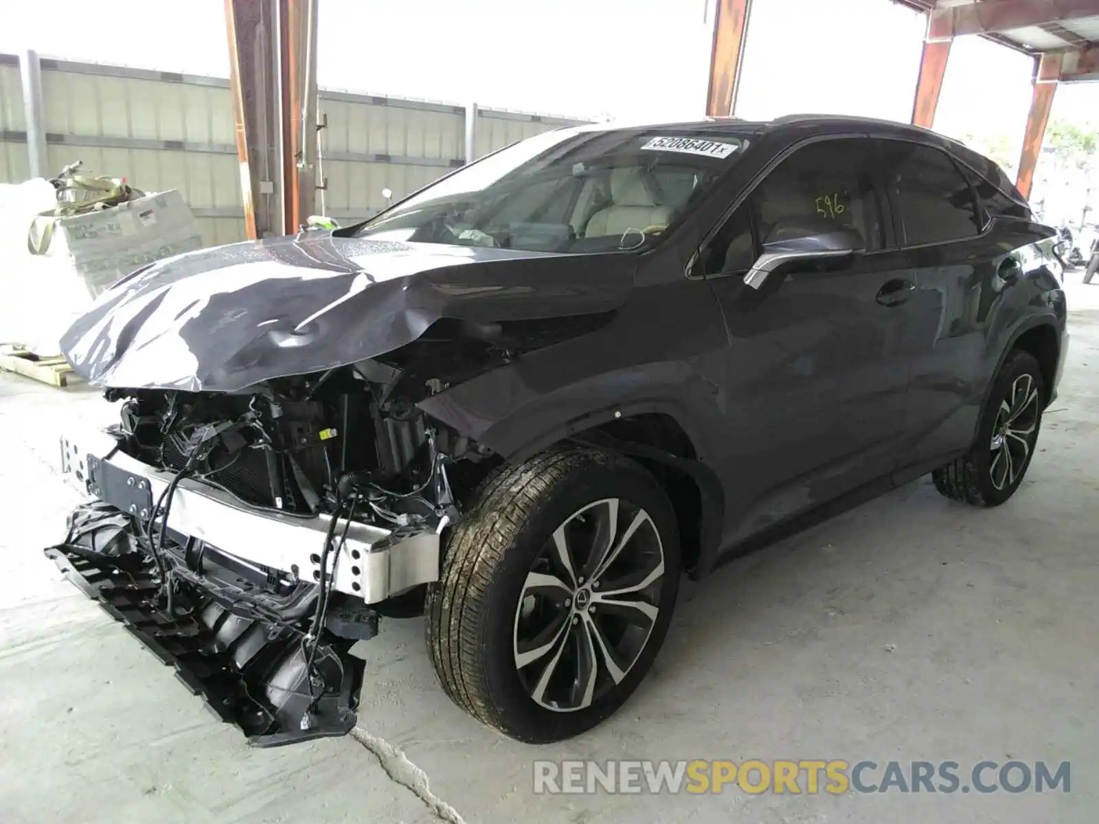 2 Фотография поврежденного автомобиля 2T2HZMAA9MC205363 LEXUS RX350 2021