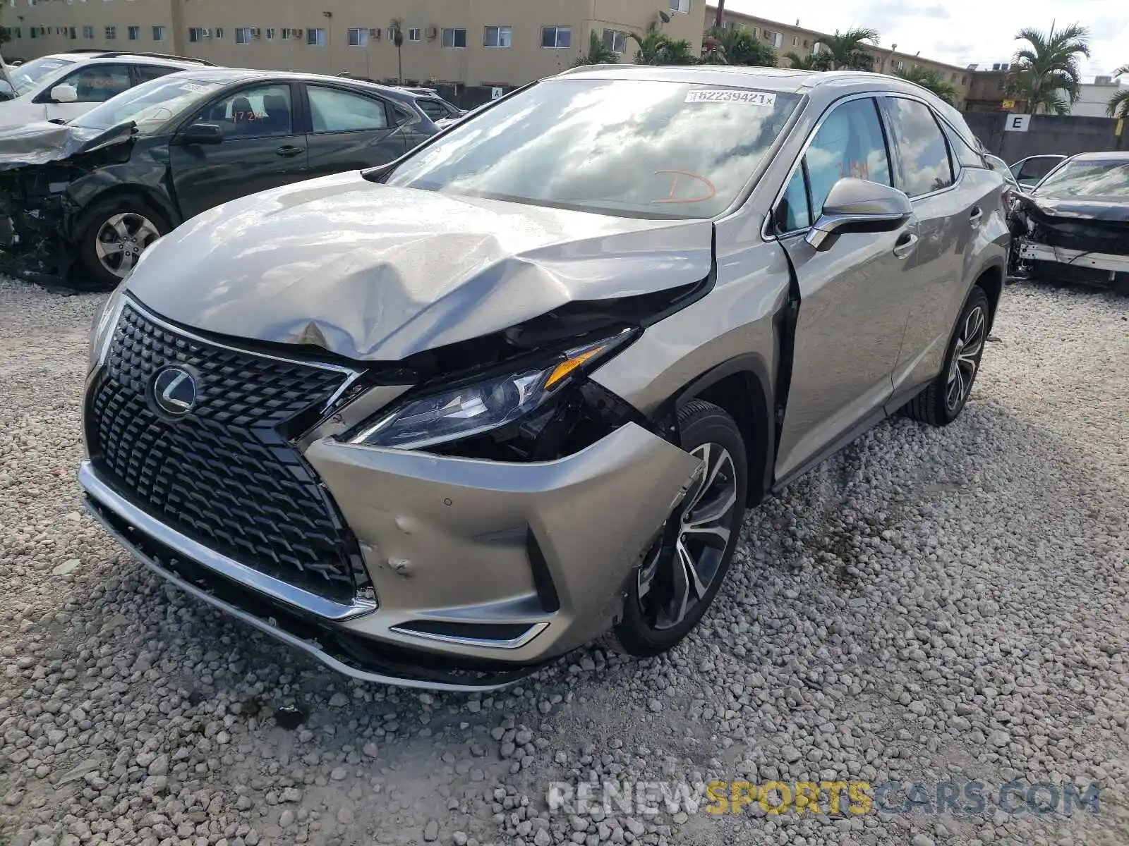 2 Photograph of a damaged car 2T2HZMAA9MC219120 LEXUS RX350 2021