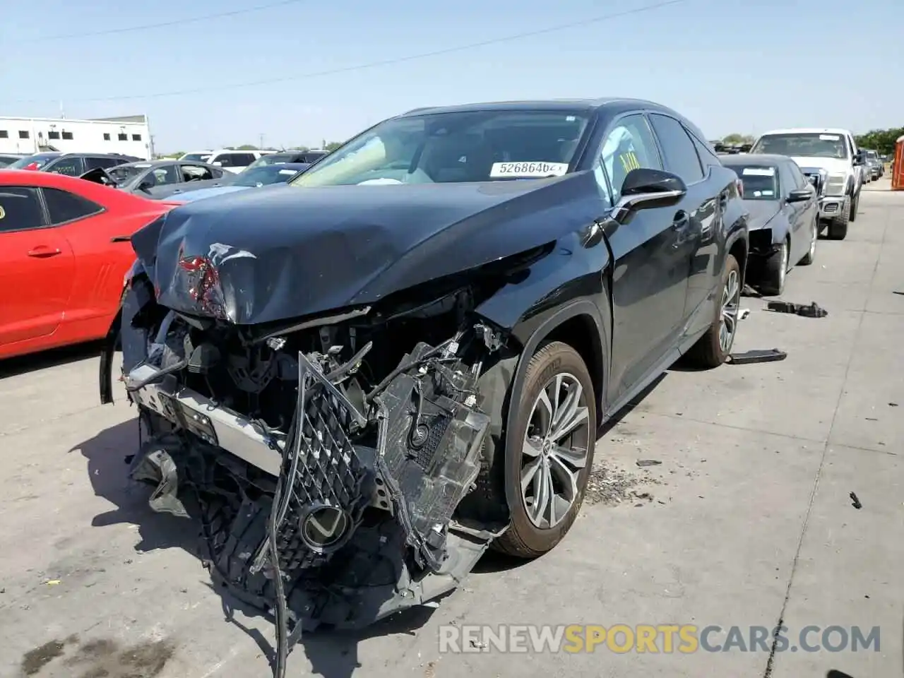 2 Photograph of a damaged car 2T2HZMAAXMC182529 LEXUS RX350 2021