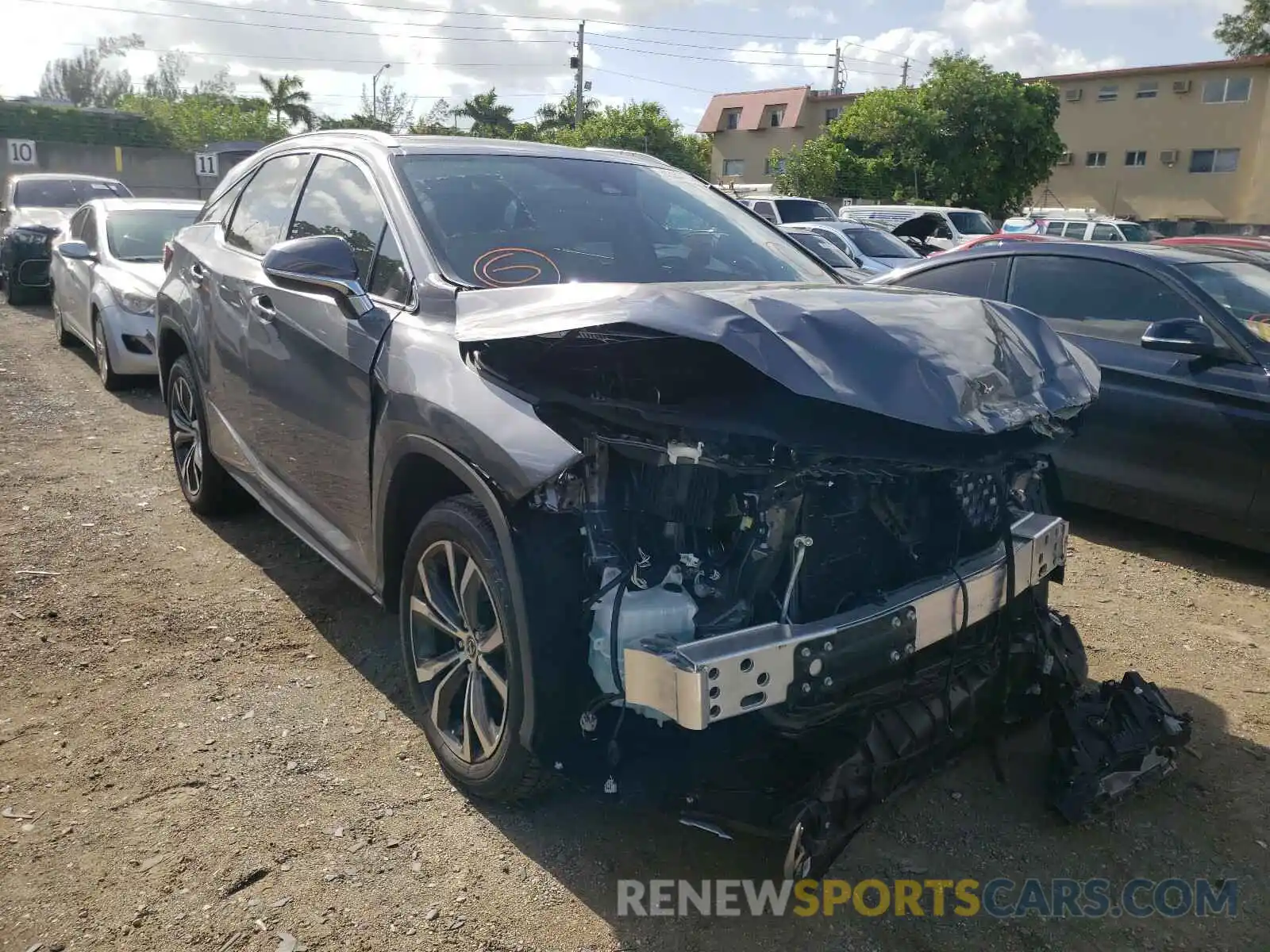 1 Photograph of a damaged car 2T2HZMAAXMC205646 LEXUS RX350 2021