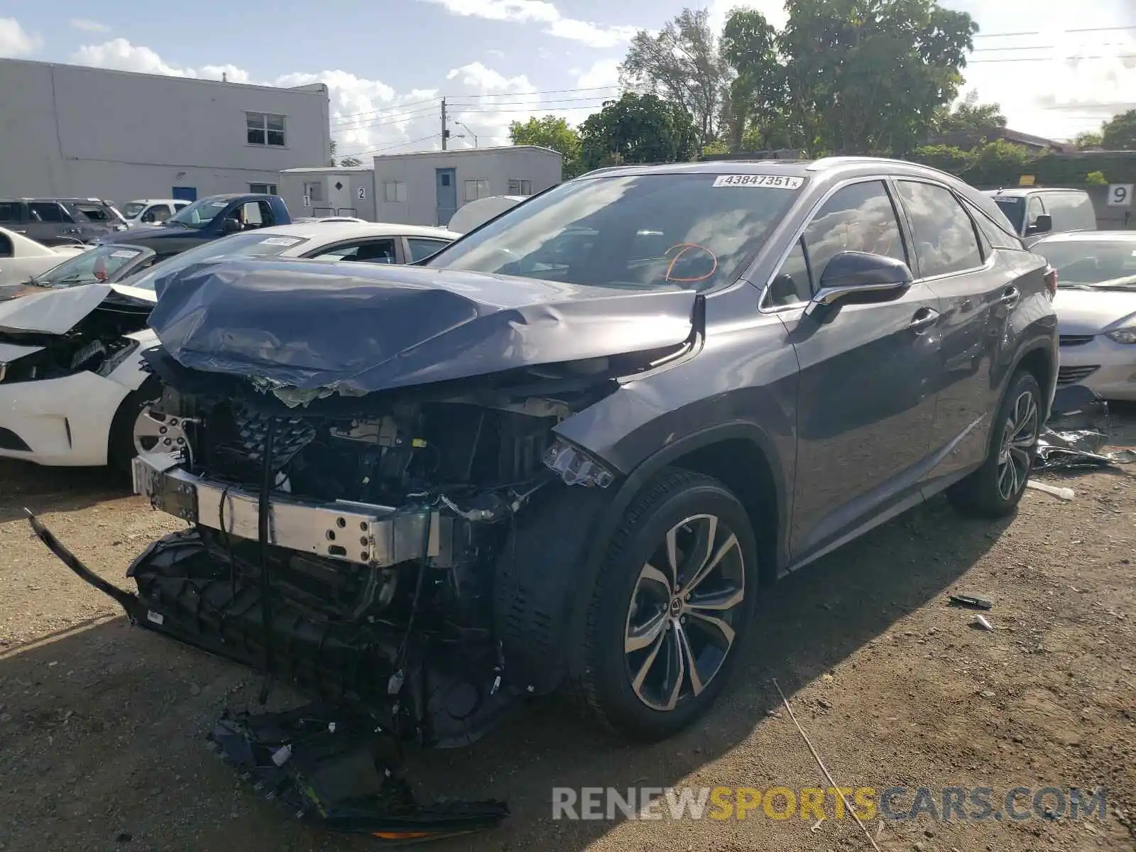 2 Photograph of a damaged car 2T2HZMAAXMC205646 LEXUS RX350 2021