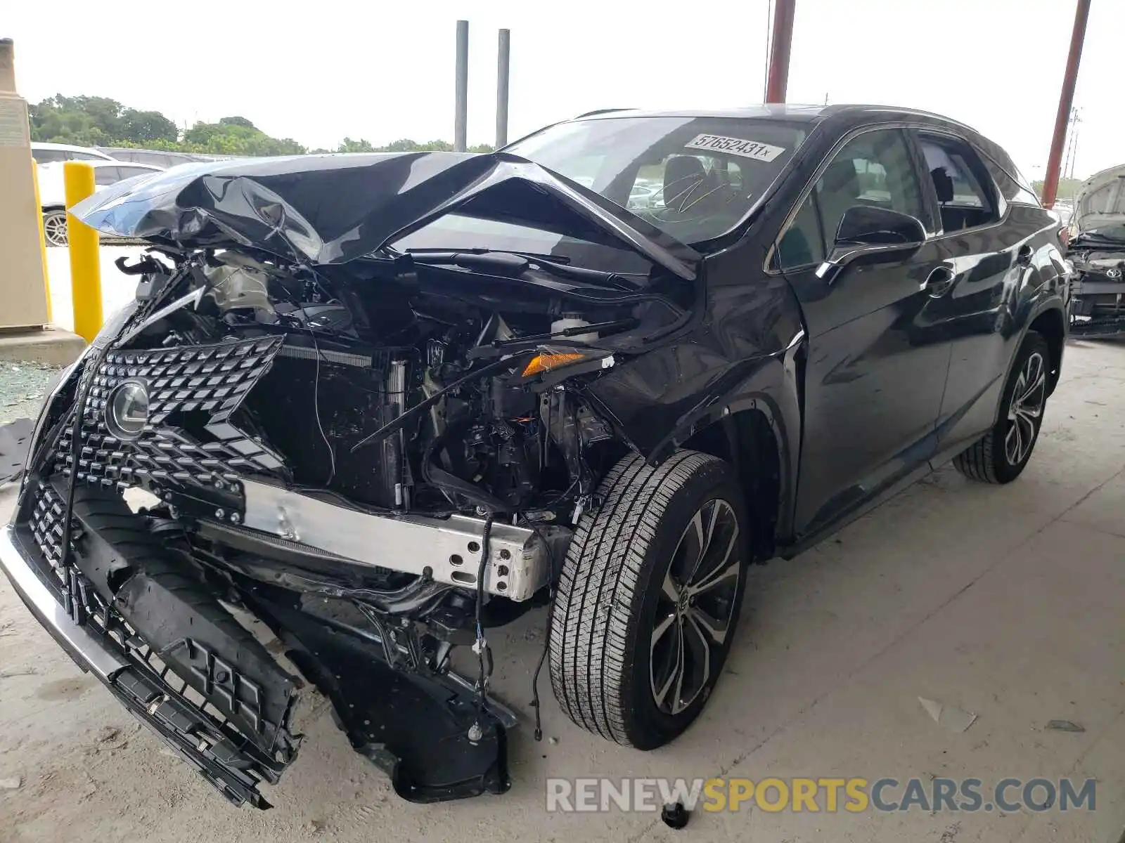 2 Photograph of a damaged car 2T2HZMAAXMC216744 LEXUS RX350 2021