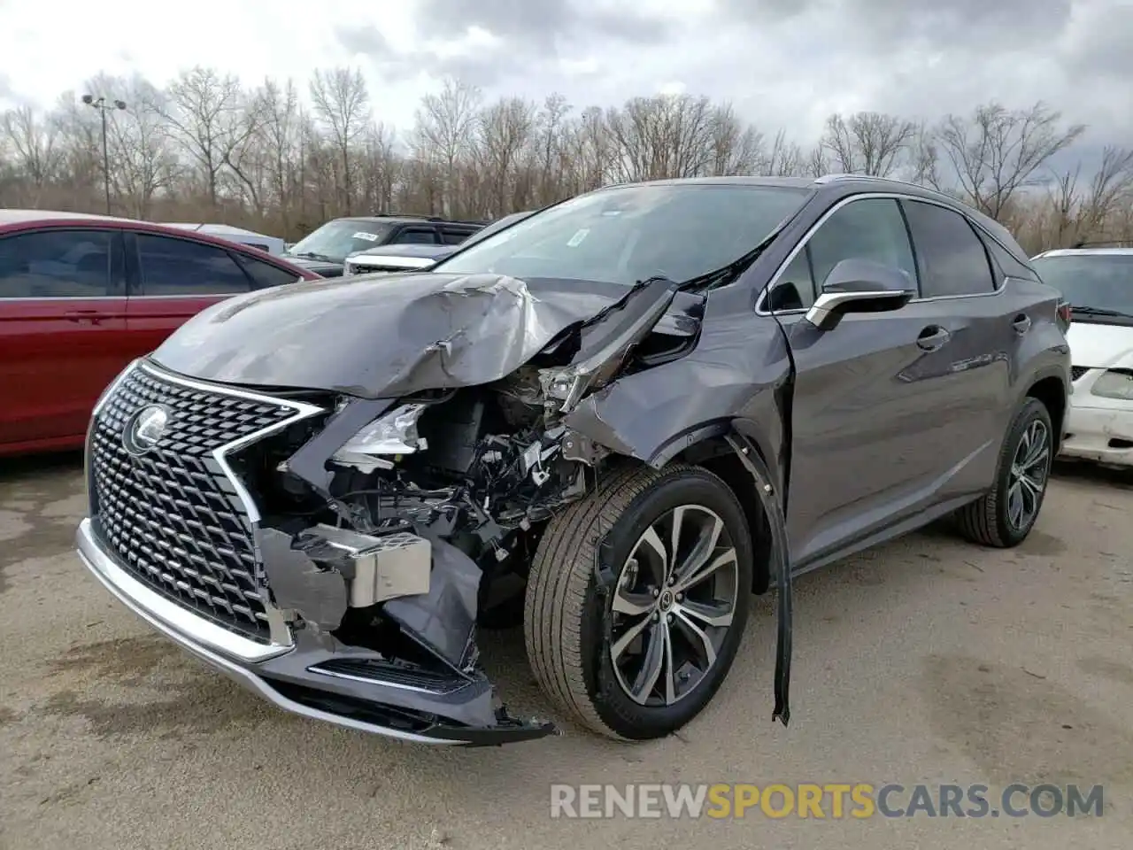 2 Photograph of a damaged car 2T2HZMDA0MC258416 LEXUS RX350 2021