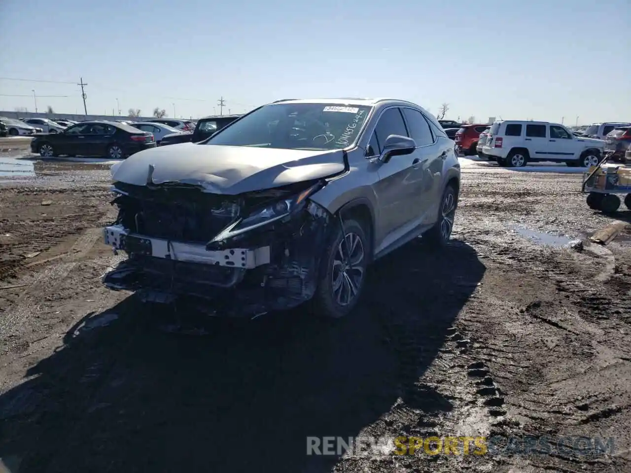 2 Фотография поврежденного автомобиля 2T2HZMDA0MC300244 LEXUS RX350 2021