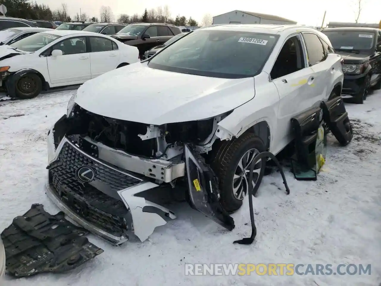 2 Фотография поврежденного автомобиля 2T2HZMDA1MC267867 LEXUS RX350 2021