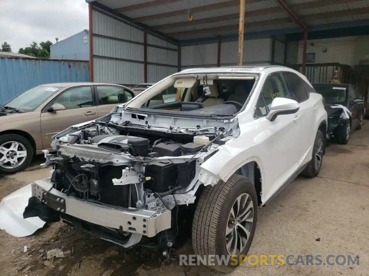 2 Photograph of a damaged car 2T2HZMDA2MC261897 LEXUS RX350 2021