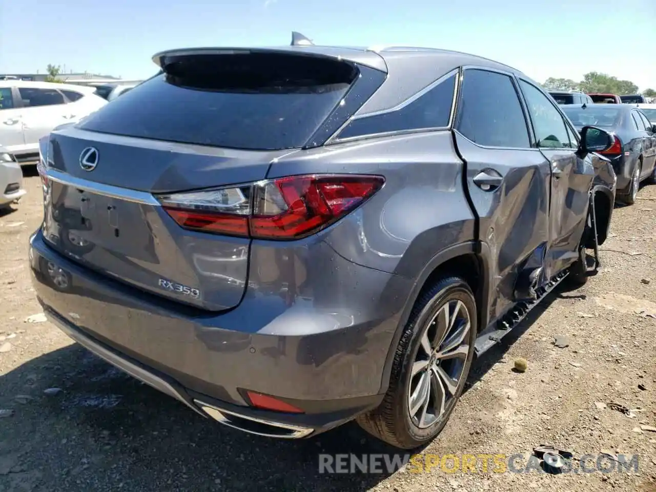 4 Фотография поврежденного автомобиля 2T2HZMDA2MC263682 LEXUS RX350 2021