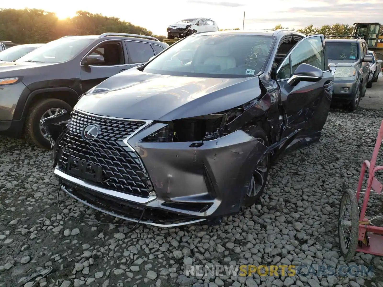 2 Photograph of a damaged car 2T2HZMDA2MC268025 LEXUS RX350 2021