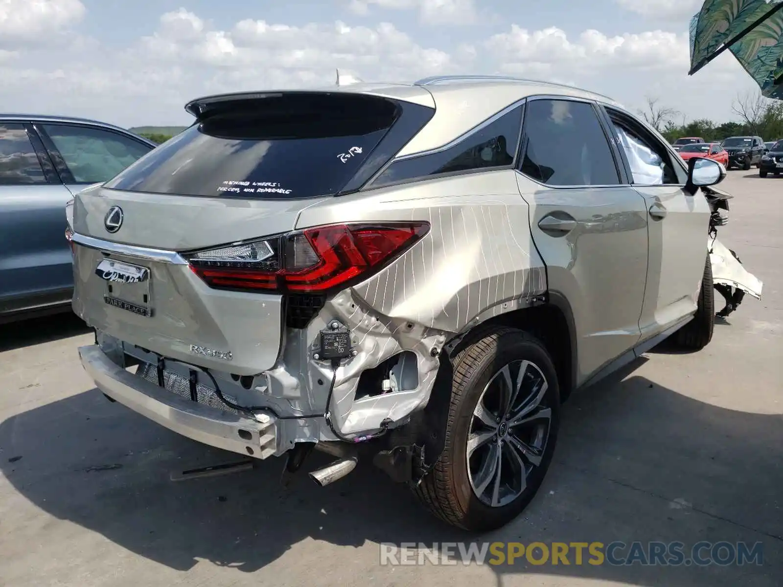 4 Photograph of a damaged car 2T2HZMDA2MC293488 LEXUS RX350 2021