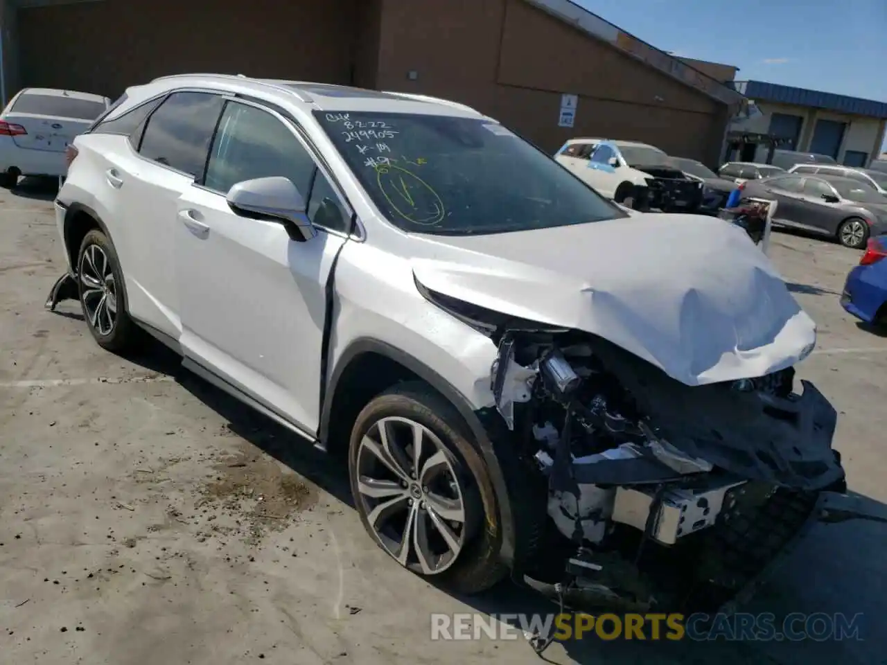 1 Photograph of a damaged car 2T2HZMDA3MC279308 LEXUS RX350 2021