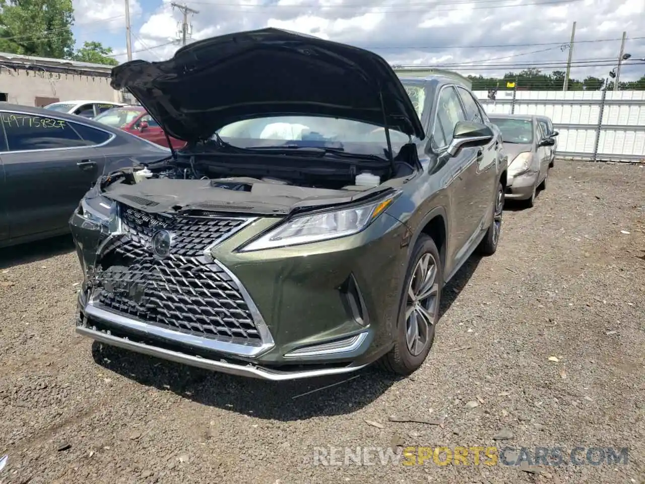 2 Photograph of a damaged car 2T2HZMDA4MC264333 LEXUS RX350 2021