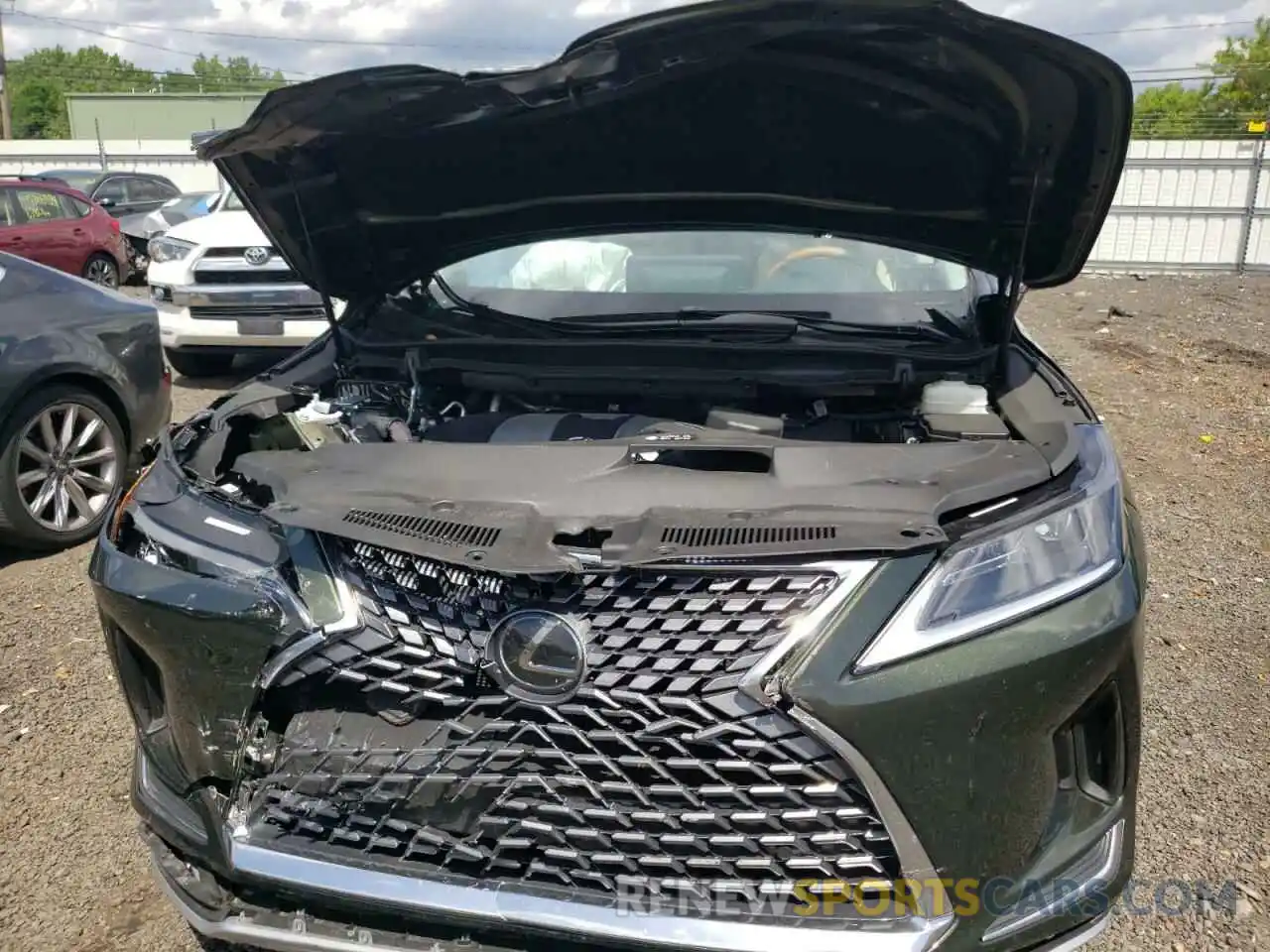 9 Фотография поврежденного автомобиля 2T2HZMDA4MC264333 LEXUS RX350 2021