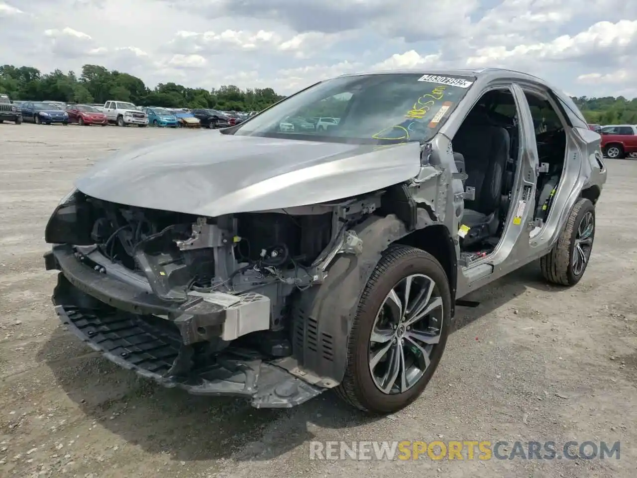 2 Photograph of a damaged car 2T2HZMDA4MC301686 LEXUS RX350 2021