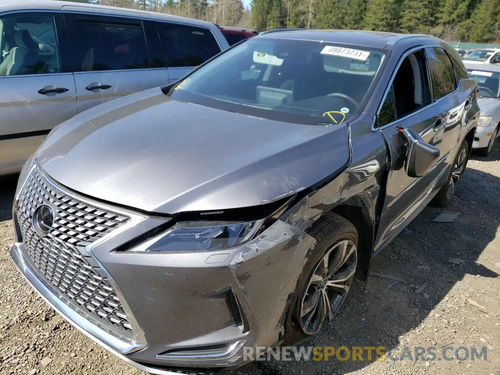 2 Photograph of a damaged car 2T2HZMDA6MC269551 LEXUS RX350 2021