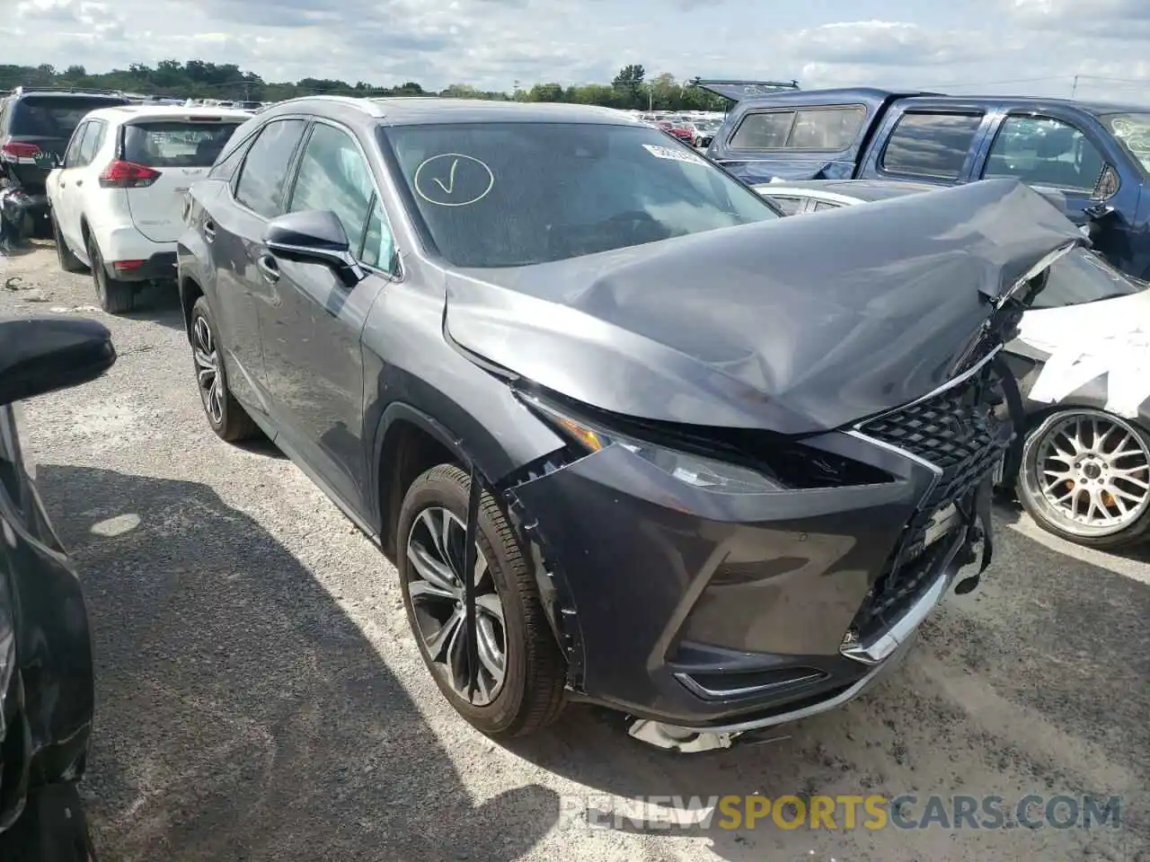 1 Photograph of a damaged car 2T2HZMDA6MC291890 LEXUS RX350 2021