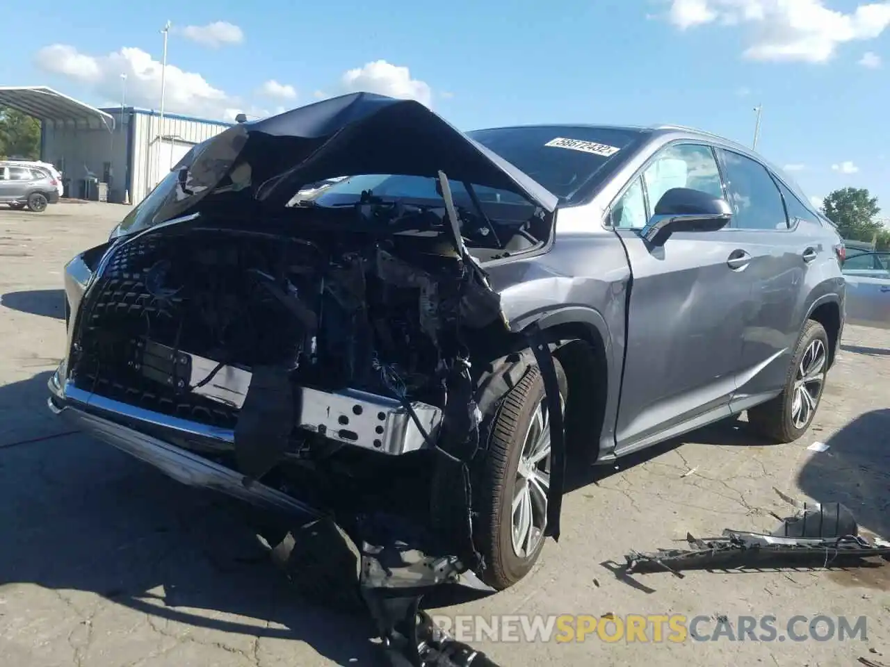 2 Photograph of a damaged car 2T2HZMDA6MC291890 LEXUS RX350 2021