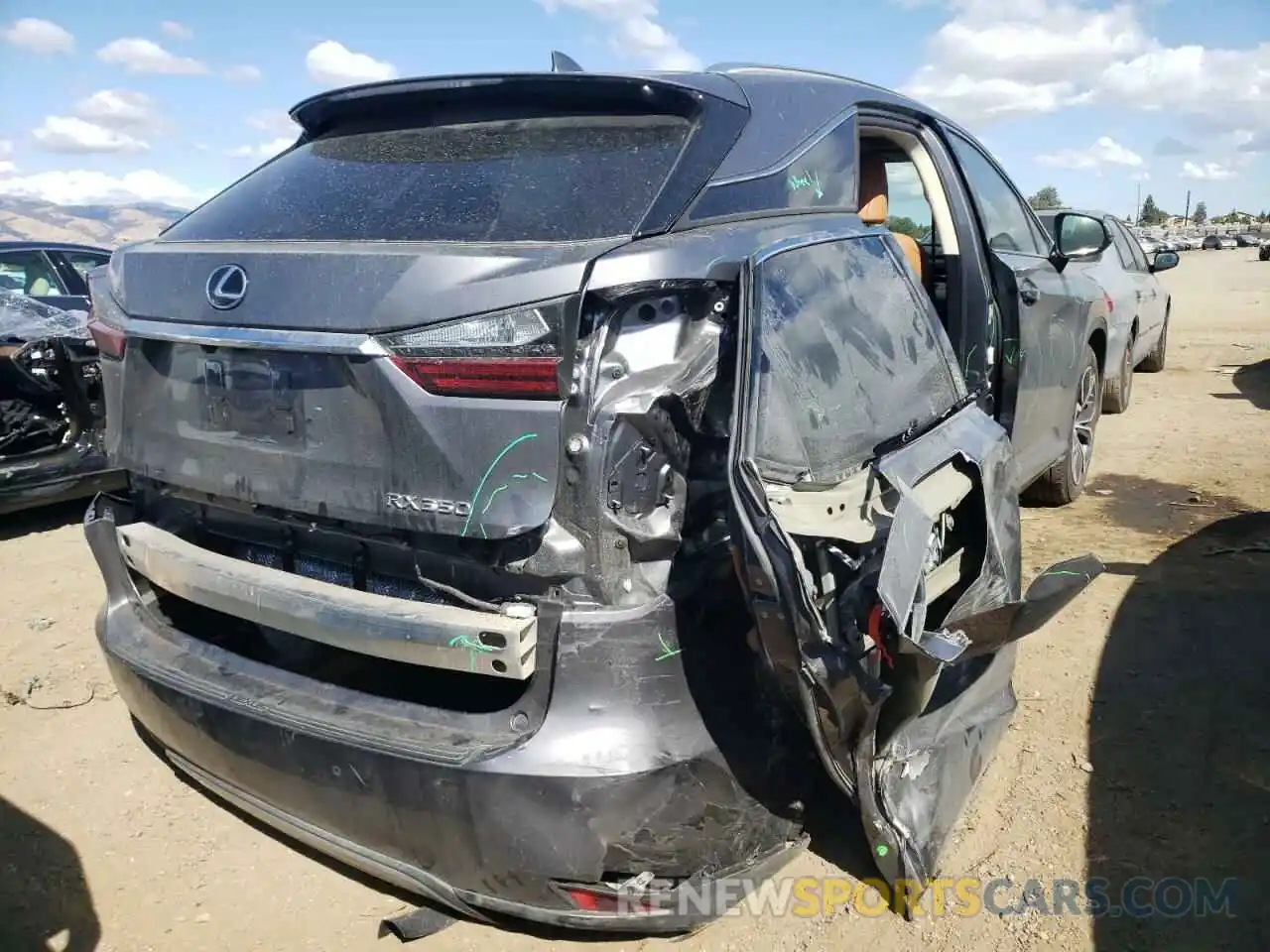 4 Photograph of a damaged car 2T2HZMDA6MC303813 LEXUS RX350 2021