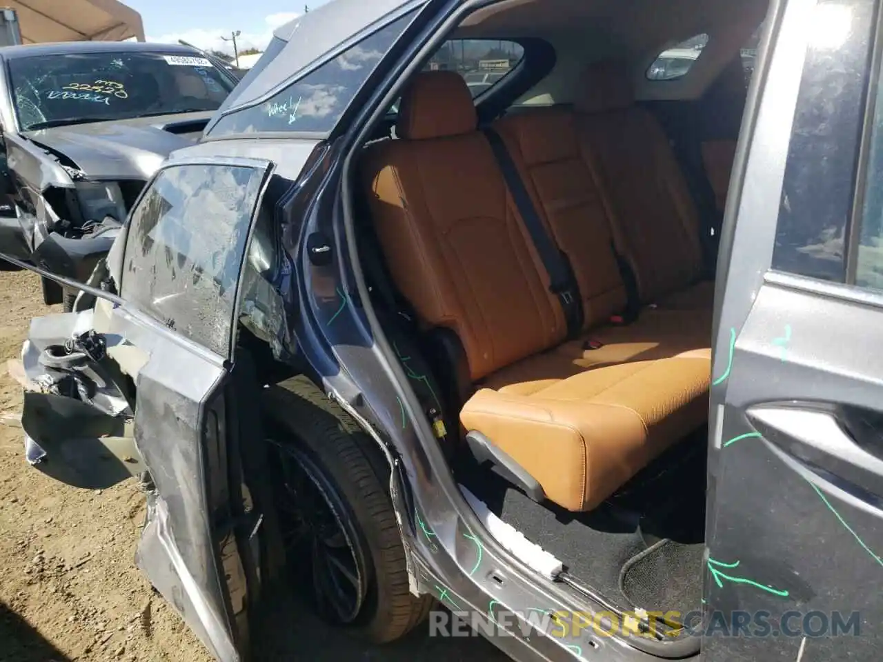 9 Фотография поврежденного автомобиля 2T2HZMDA6MC303813 LEXUS RX350 2021