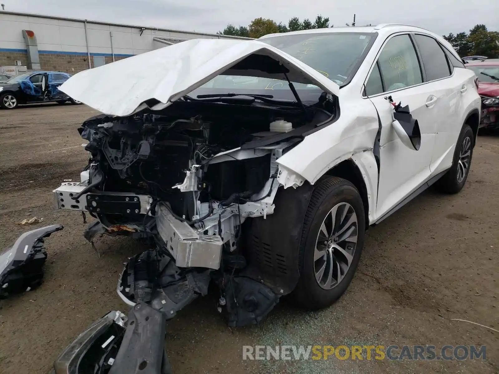 2 Photograph of a damaged car 2T2HZMDA7MC265671 LEXUS RX350 2021