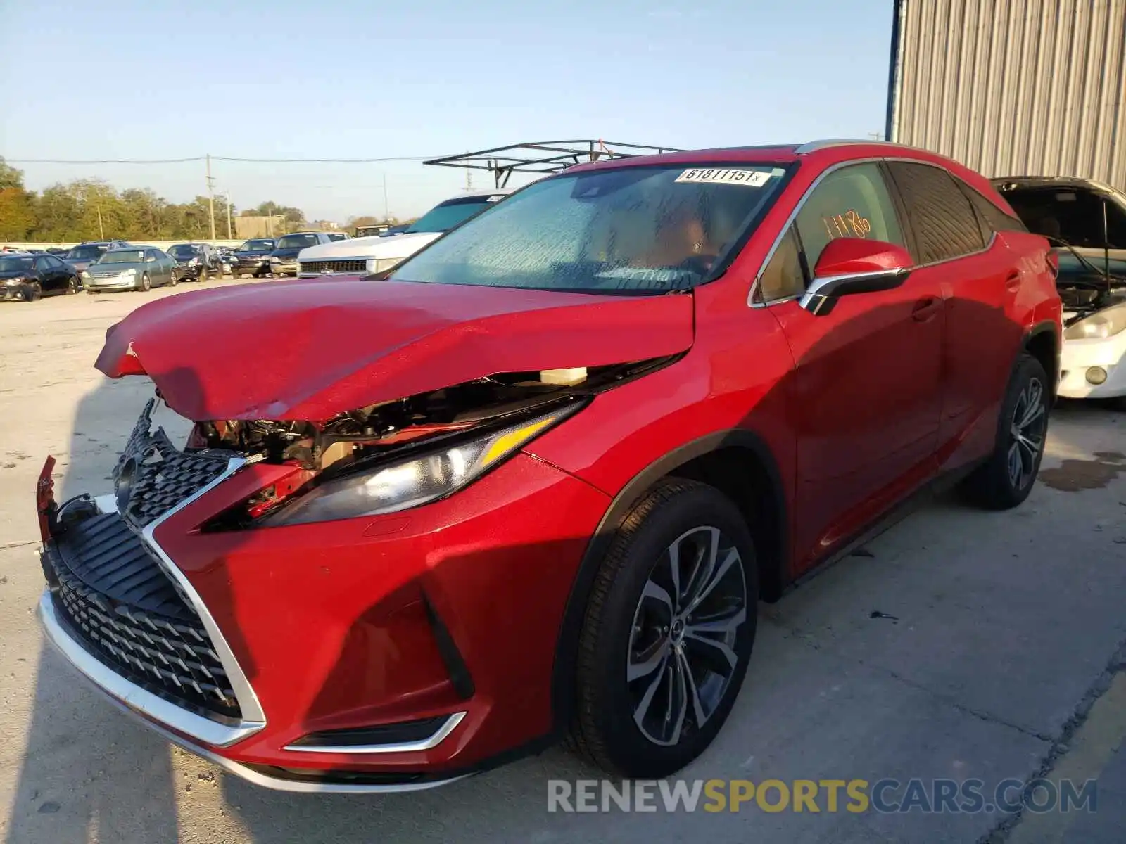 2 Photograph of a damaged car 2T2HZMDA7MC274757 LEXUS RX350 2021