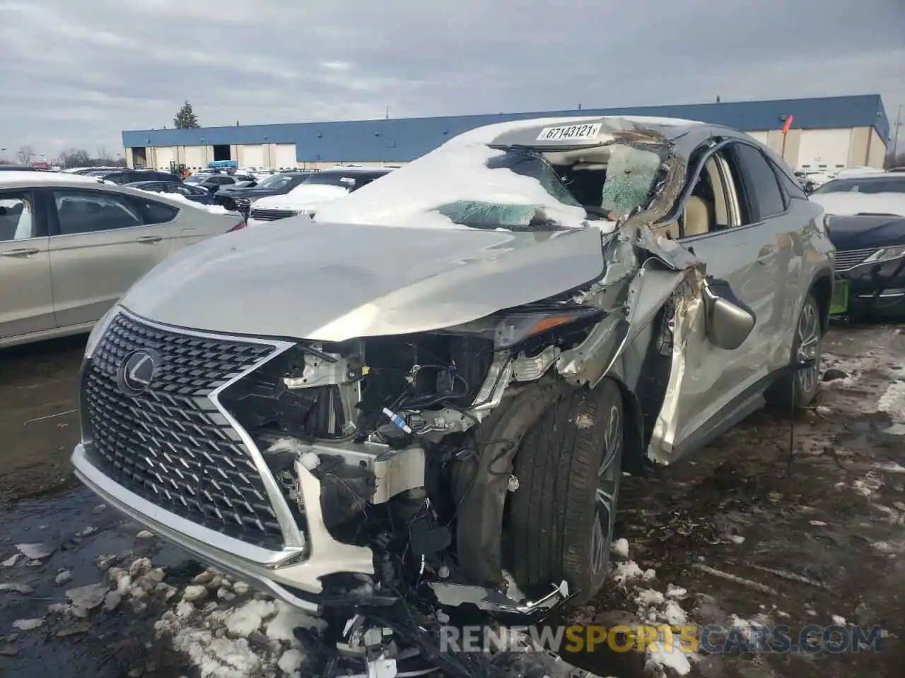 2 Photograph of a damaged car 2T2HZMDA7MC305764 LEXUS RX350 2021