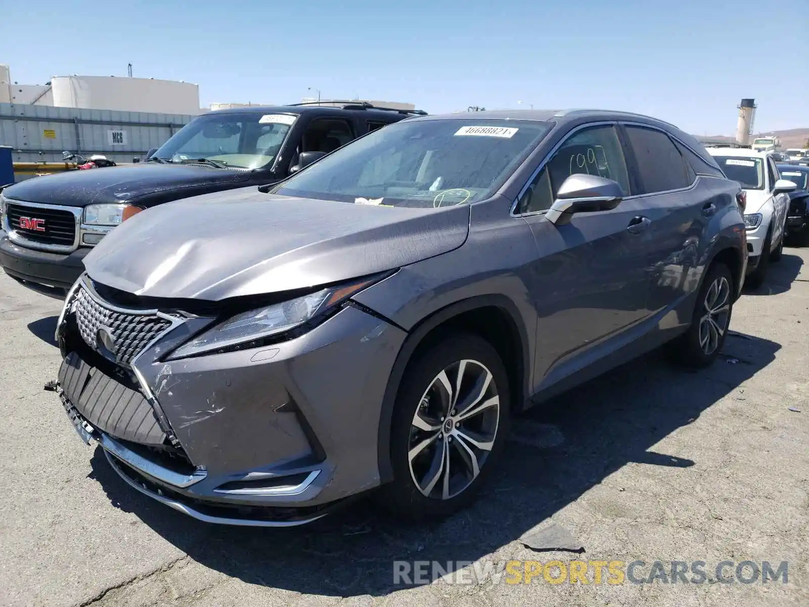 2 Photograph of a damaged car 2T2HZMDA8MC266943 LEXUS RX350 2021