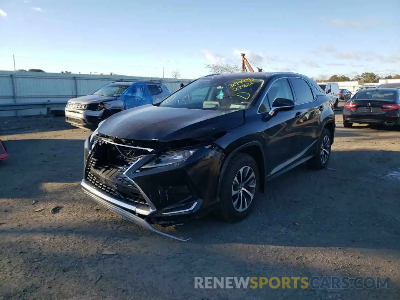 2 Photograph of a damaged car 2T2HZMDA8MC279532 LEXUS RX350 2021