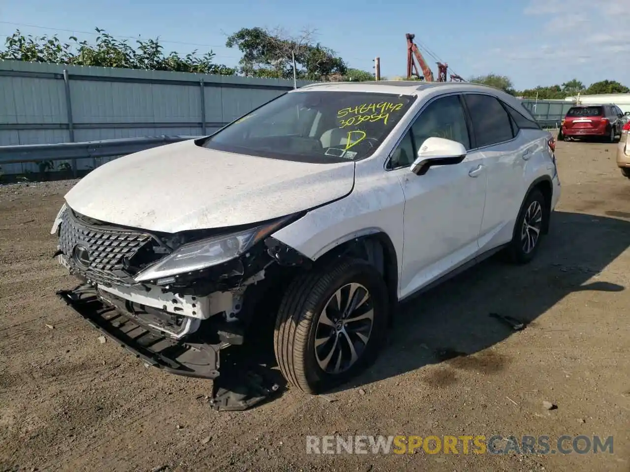 2 Photograph of a damaged car 2T2HZMDA9MC303059 LEXUS RX350 2021