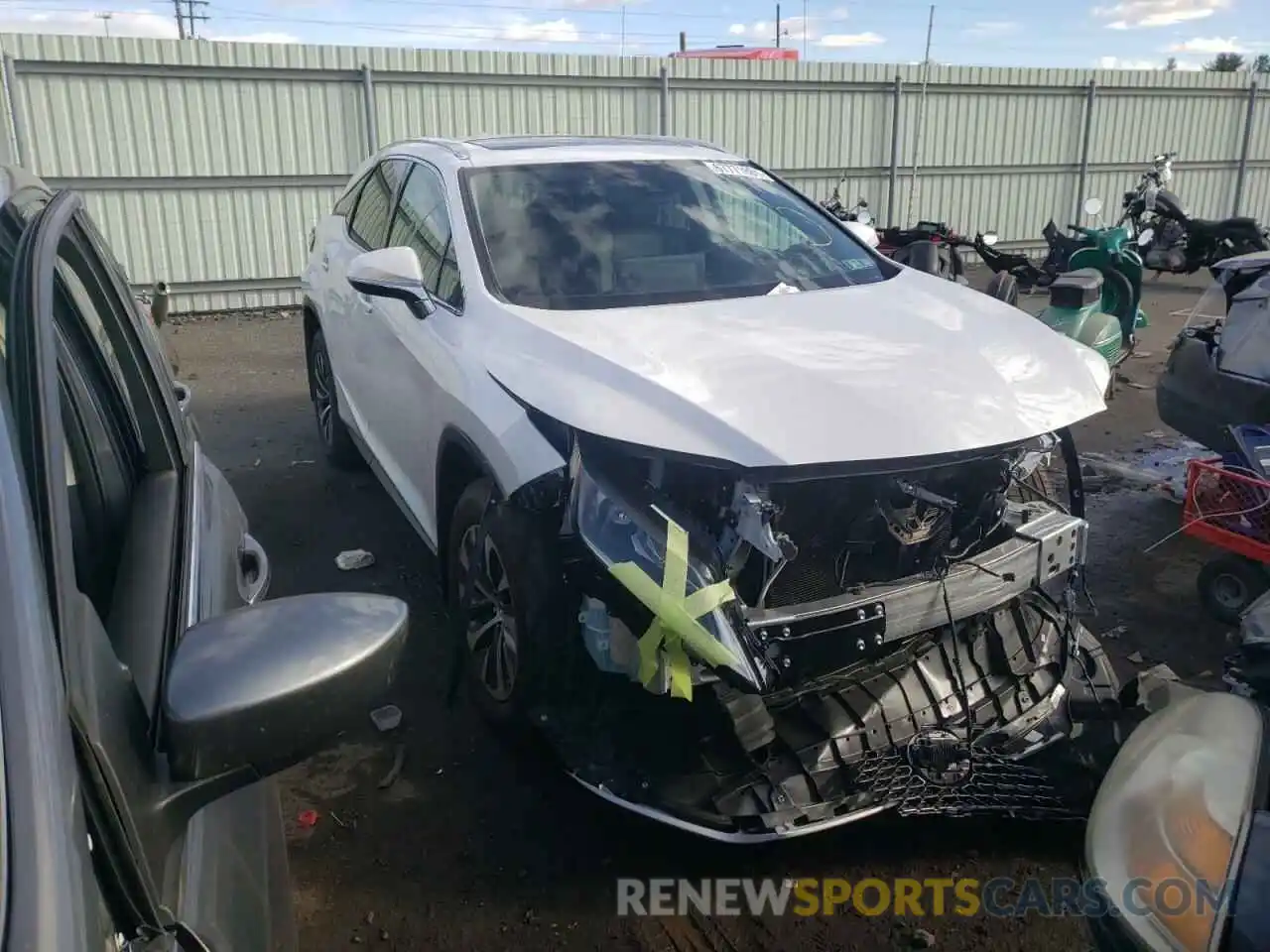 1 Photograph of a damaged car 2T2HZMDA9MC306043 LEXUS RX350 2021