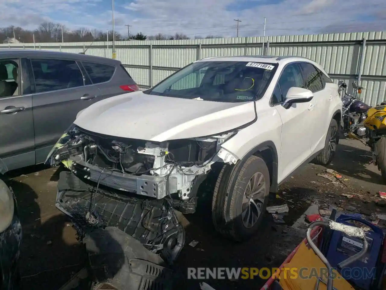 2 Photograph of a damaged car 2T2HZMDA9MC306043 LEXUS RX350 2021