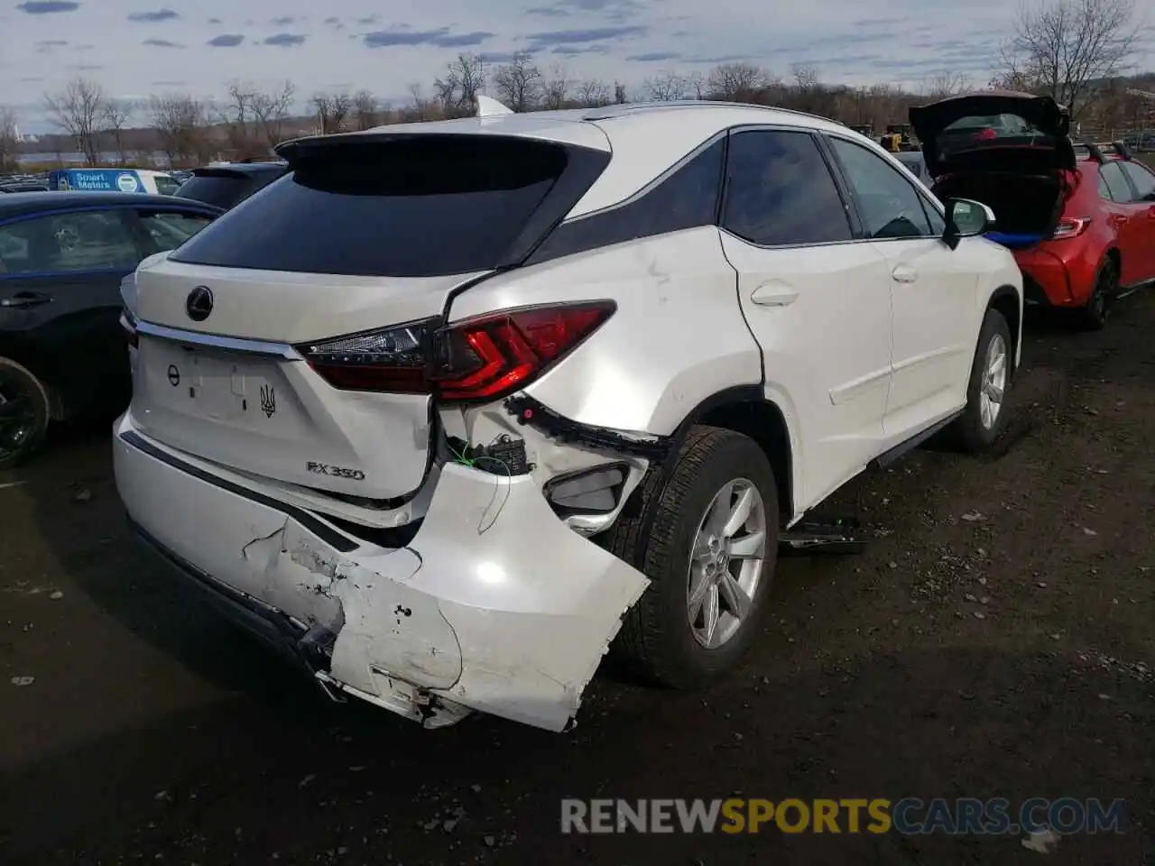 4 Photograph of a damaged car 2T2HZMDAXMC262439 LEXUS RX350 2021