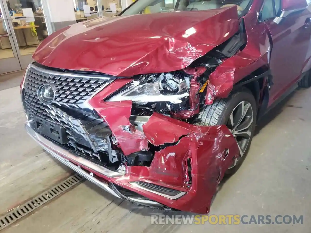 9 Photograph of a damaged car 2T2HZMDAXMC266944 LEXUS RX350 2021