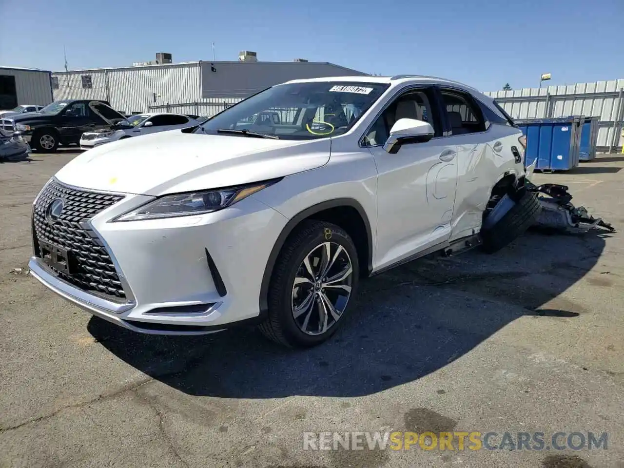 2 Photograph of a damaged car 2T2HZMDAXMC278219 LEXUS RX350 2021