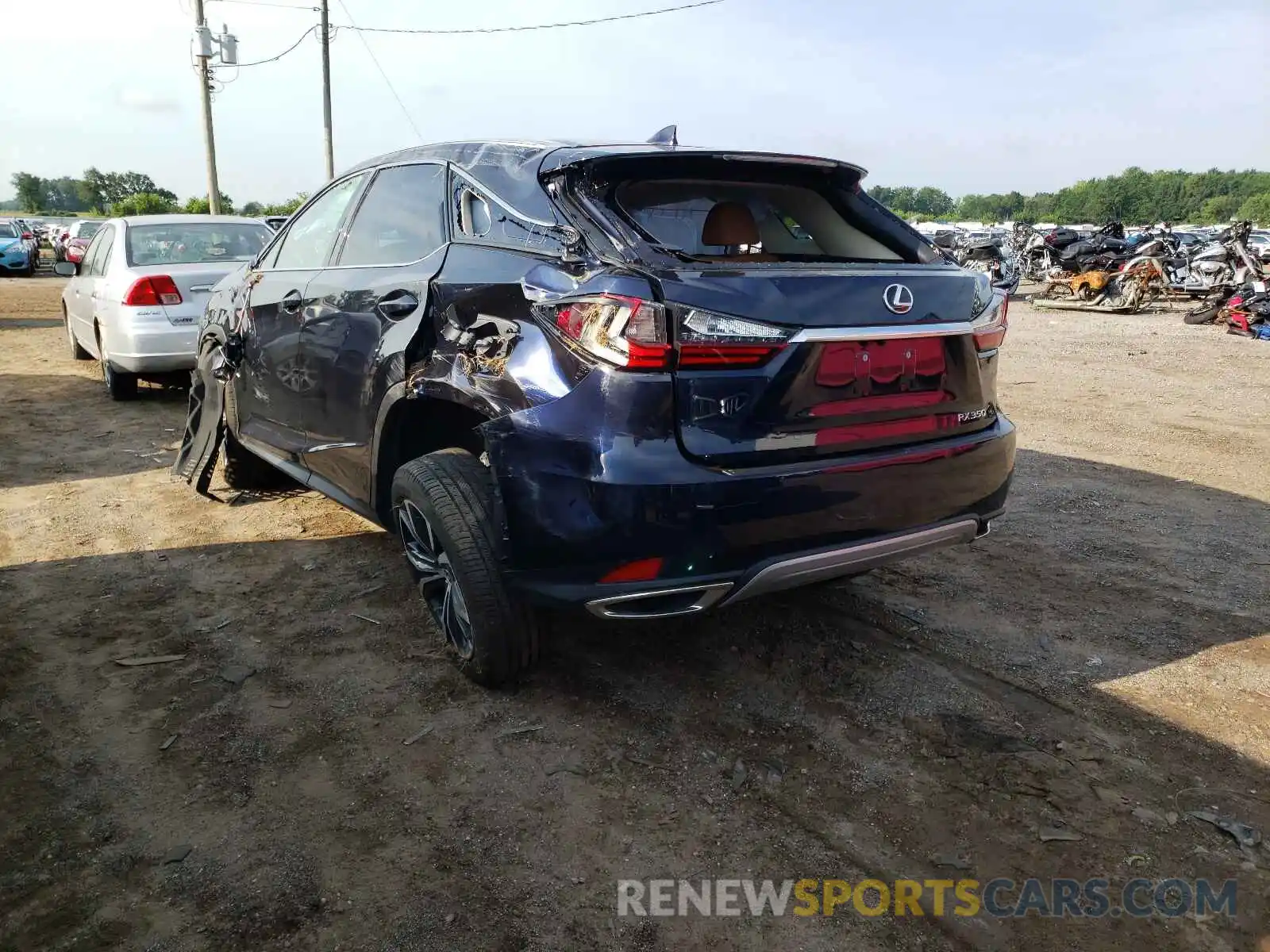 3 Photograph of a damaged car 2T2HZMDAXMC278267 LEXUS RX350 2021