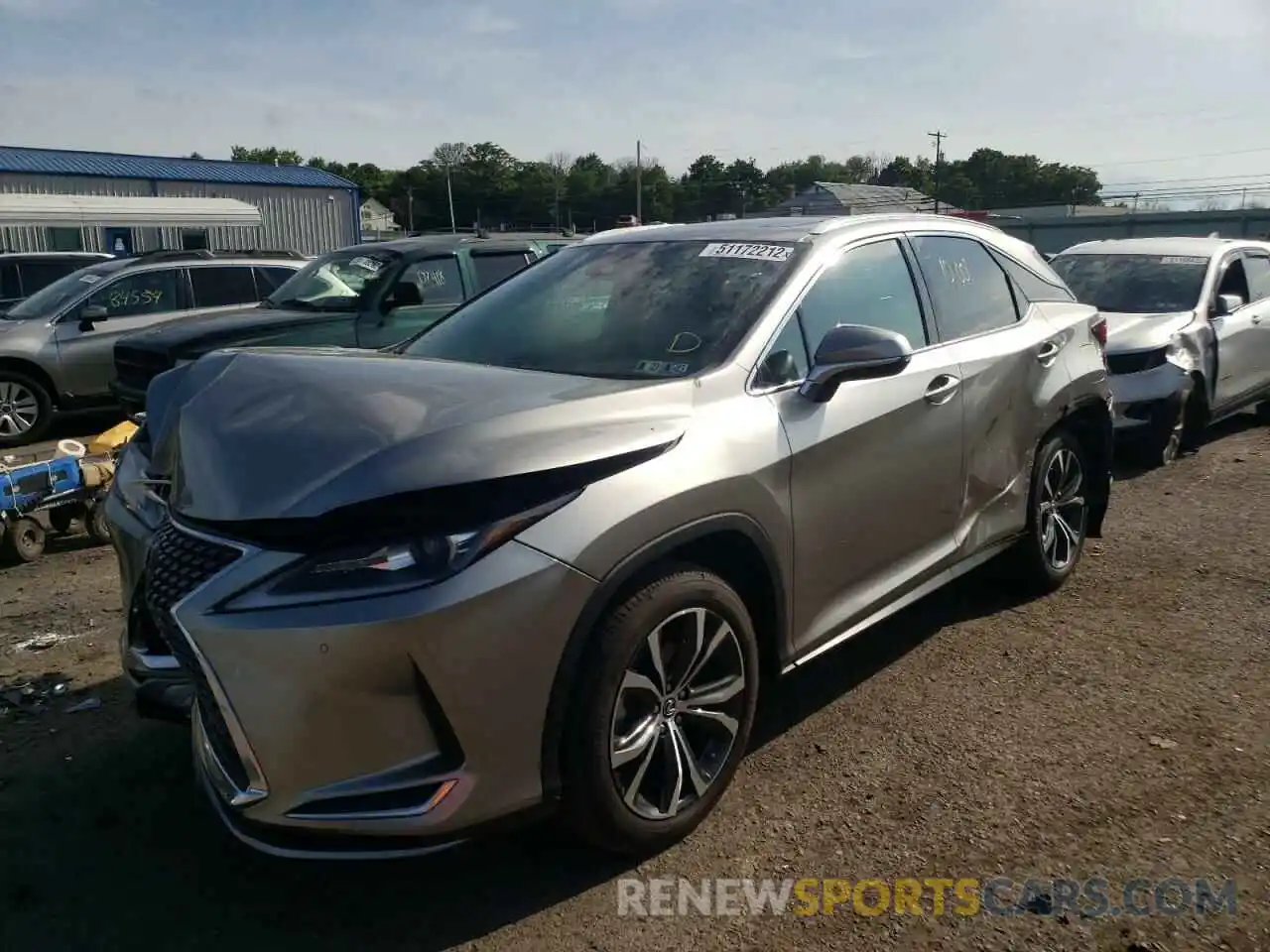 2 Photograph of a damaged car 2T2HZMDAXMC279676 LEXUS RX350 2021