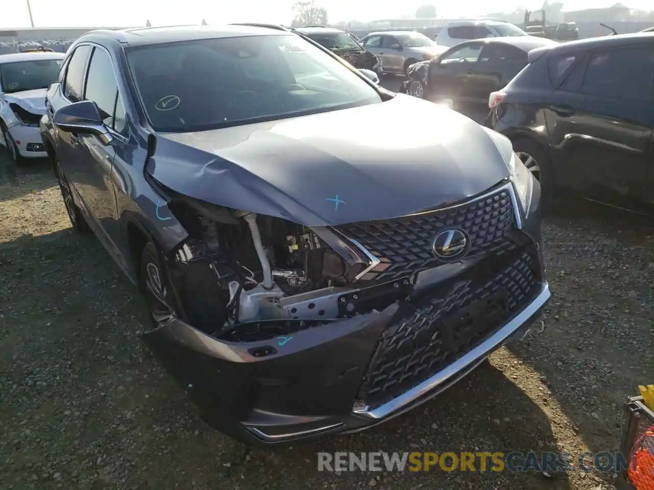 1 Photograph of a damaged car 2T2HZMDAXMC284053 LEXUS RX350 2021